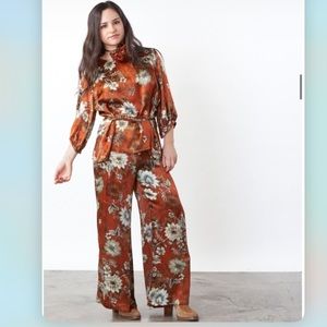 BRYN WALKER SILK FLORAL LAGENLOOK FLOWY TUNIC size XL